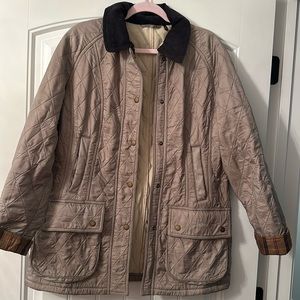 Barbour Beadnell Polarquilt Jacket Taupe/ Pearl